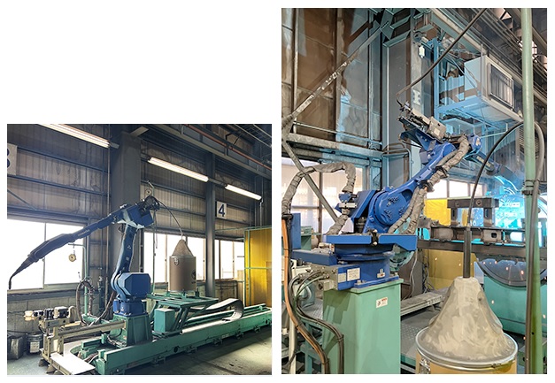 KOM-MICSが接続されている溶接ロボット