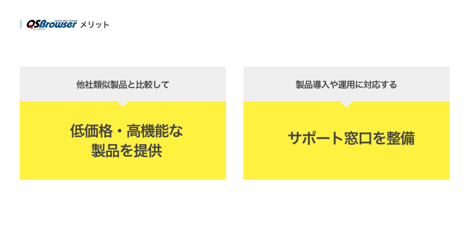 QSBrowser メリット
